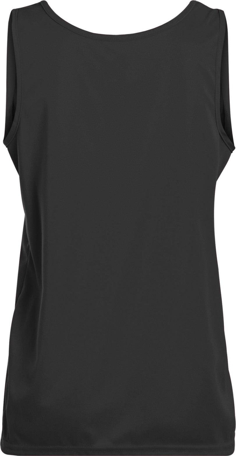 Rear View of BLACK LADIES TRAINING TANK