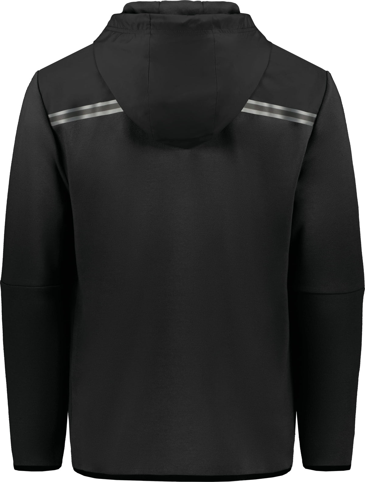 Rear View of BLACK LEGEND TECH FLEECE HOODIE