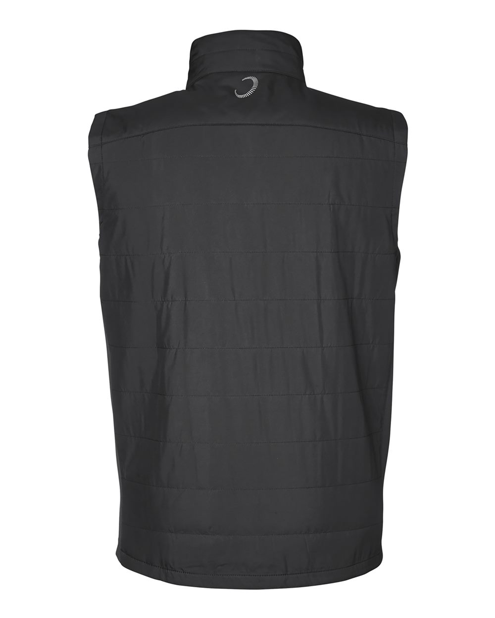 Front View of Black Lightweight Hybrid Vest - W1008