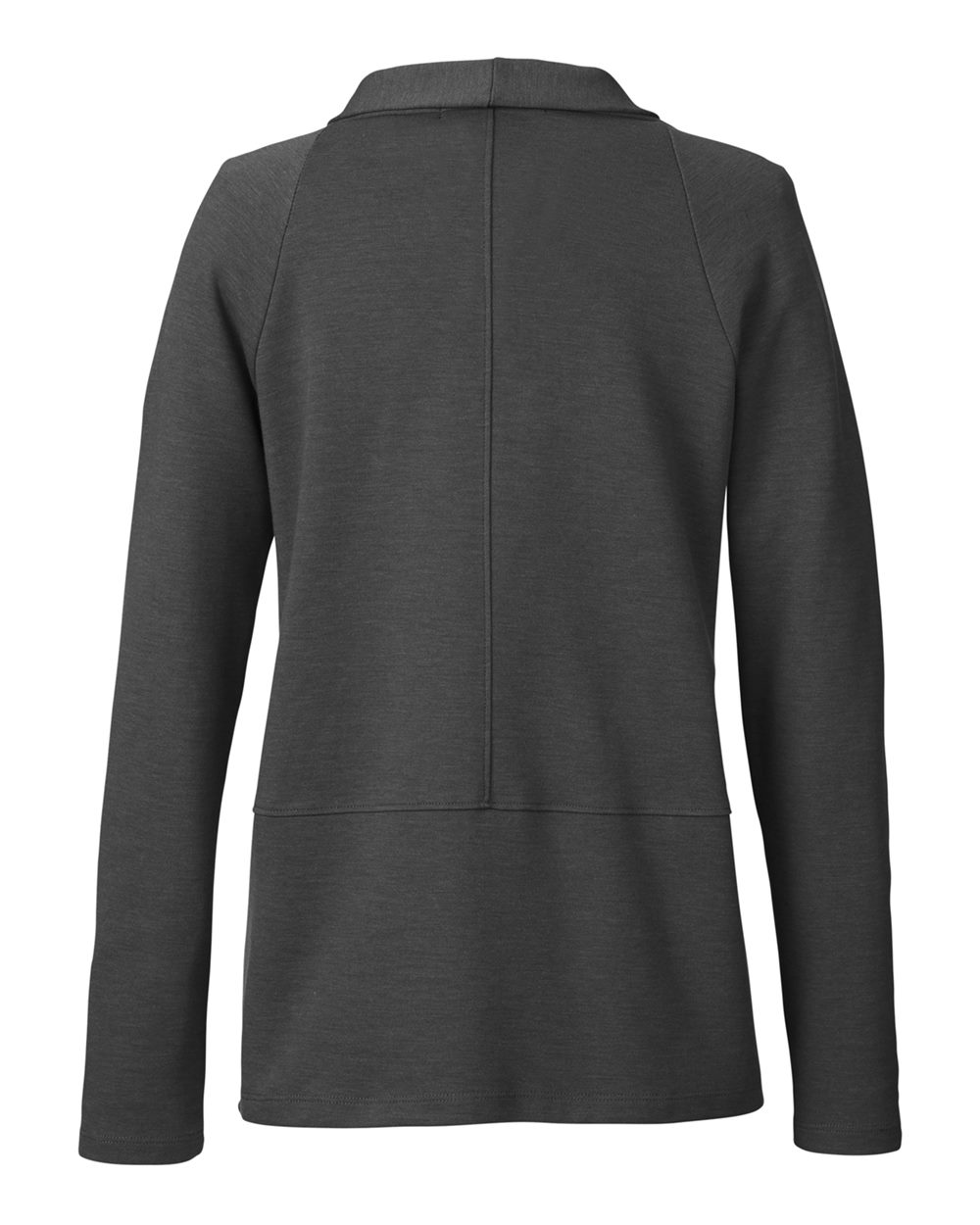 Front View of Black Melange Women's New Classics® Charleston Cardigan - DG481W
