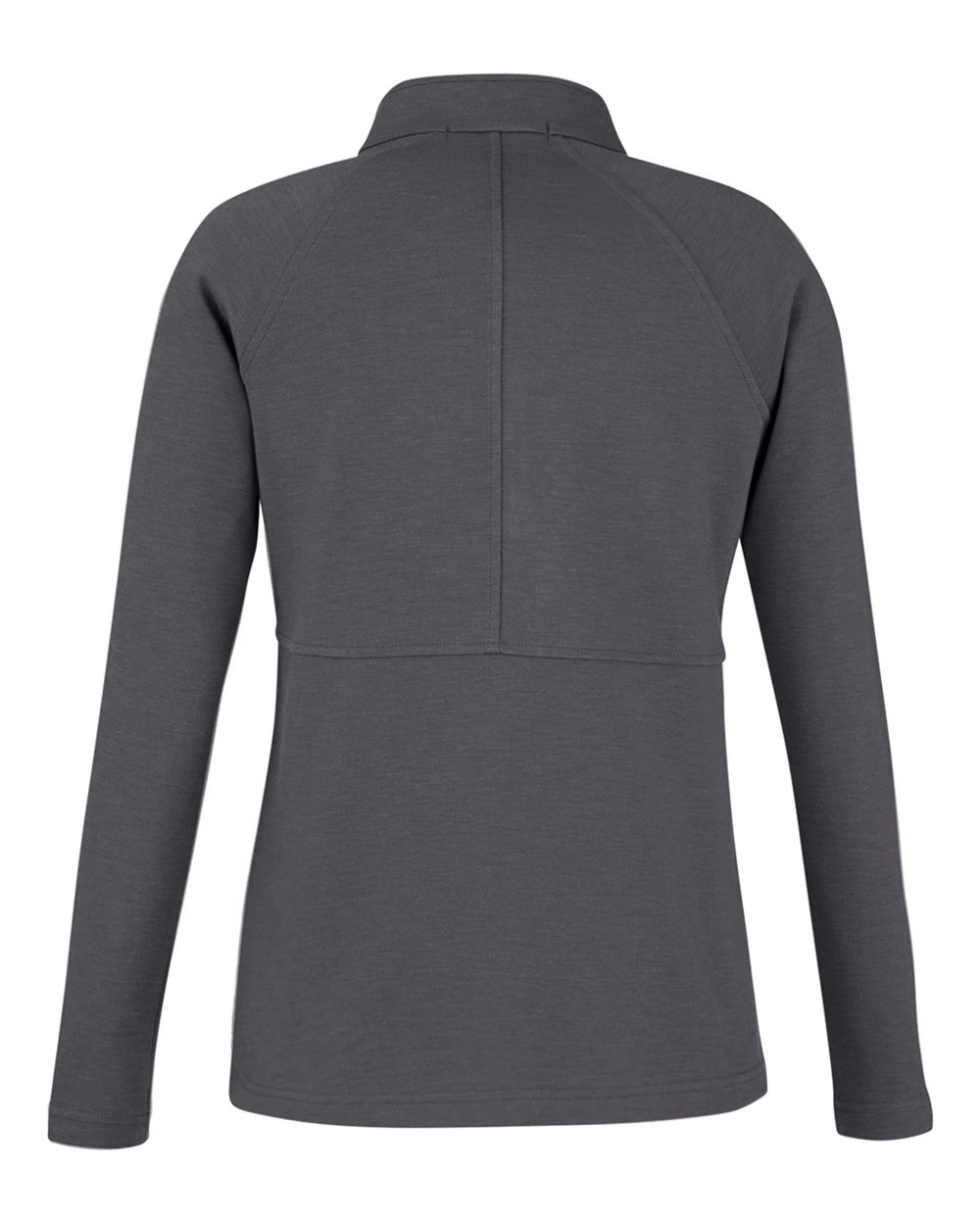 Front View of Black Melange Women's New Classics® Charleston Quarter-Zip Pullover - DG481WZ