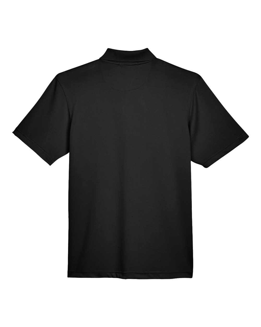 Front View of Black Men's Advantage Snag Protection Plus IL Snap Placket Polo - M345
