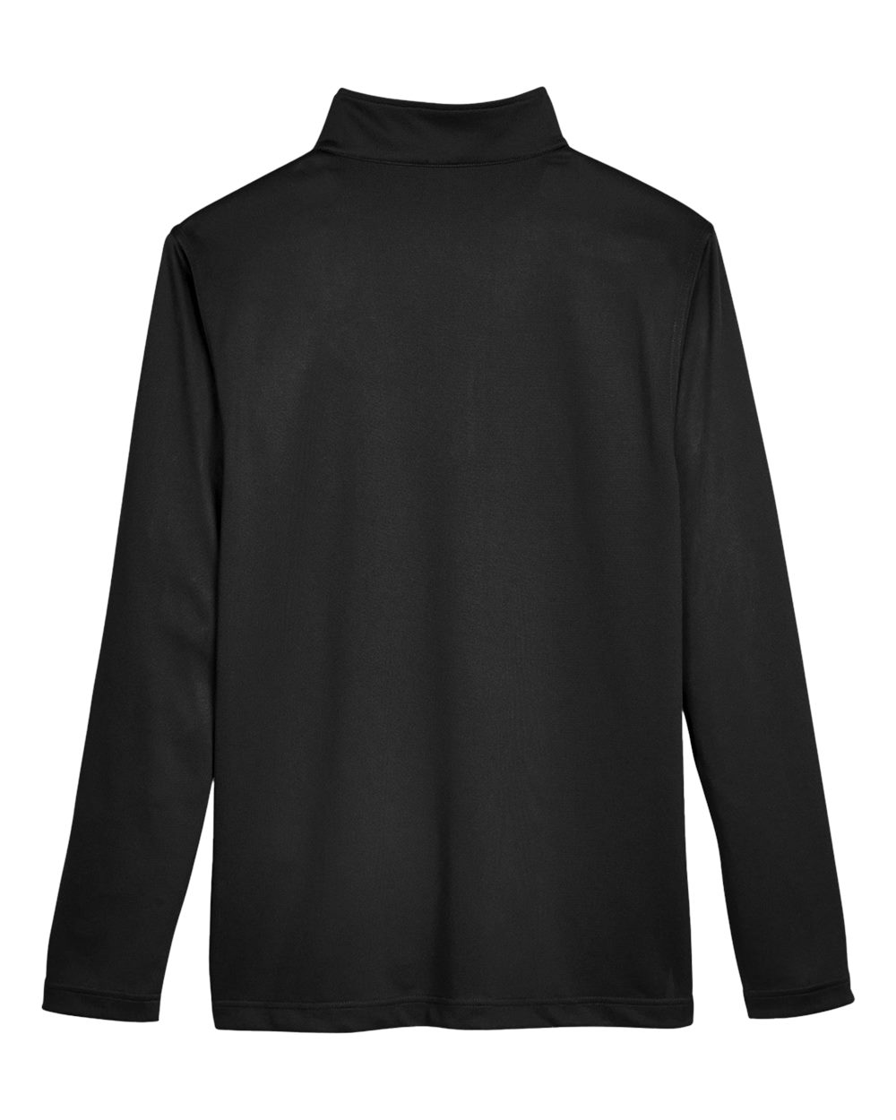 Rear View of Black Men&#39;s Advantage Snag Protection Plus Quarter-Zip Pullover - M748