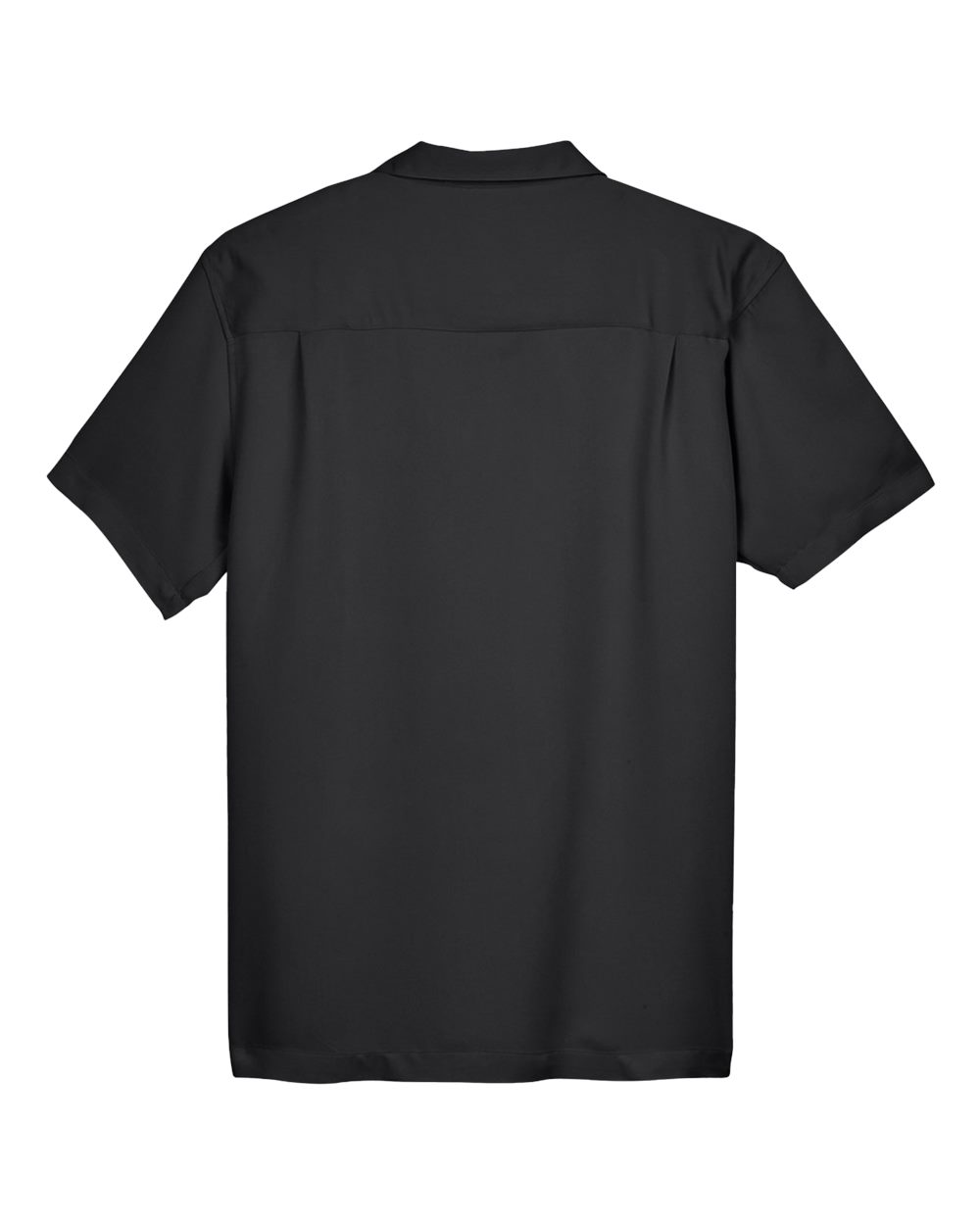 Front View of Black Men's Bahama Cord Camp Shirt - M570