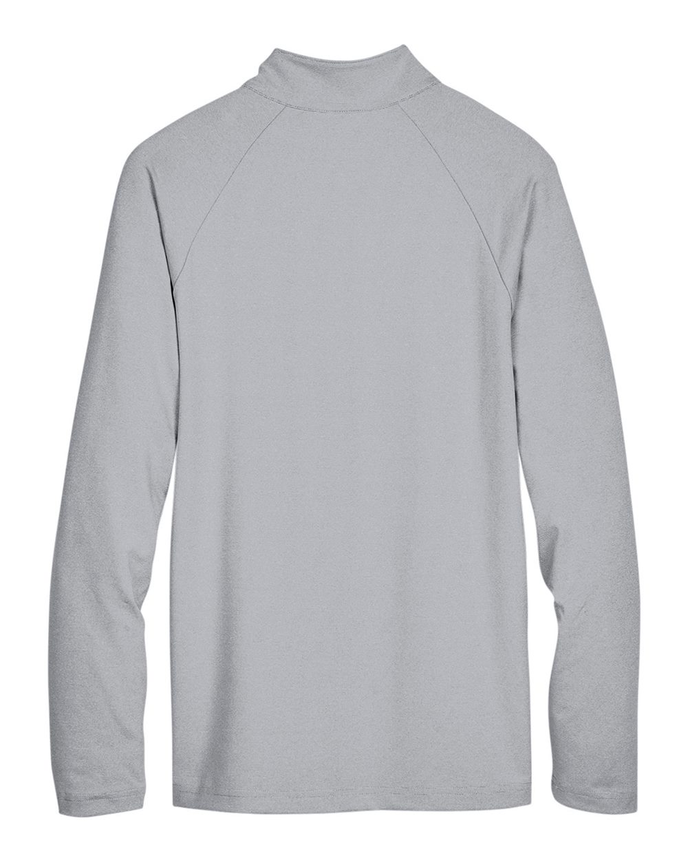 Front View of Black Men's CrownLux Performance® Clubhouse Micro-Stripe Quarter-Zip Pullover - DG480