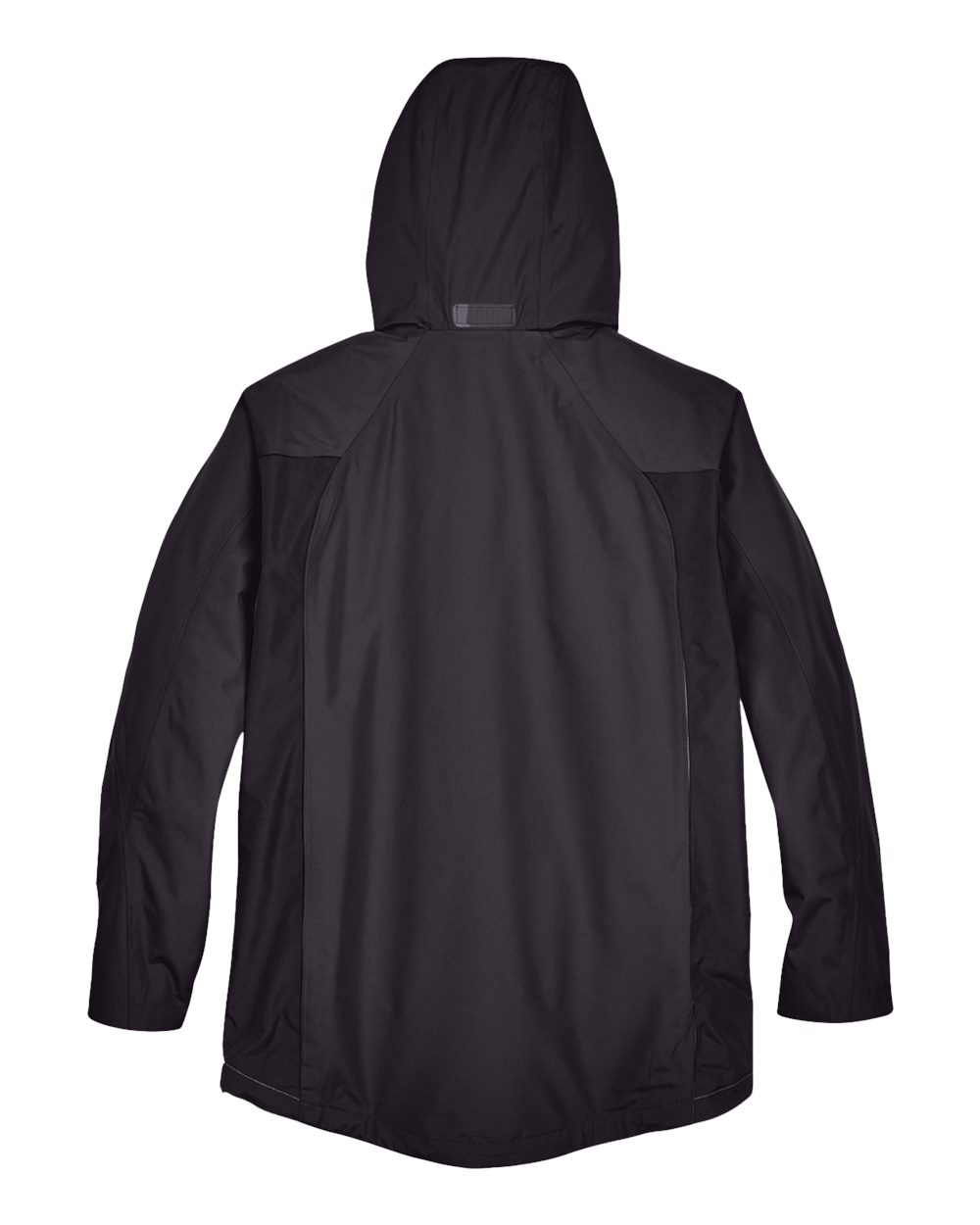 Front View of Black Men's Dominator Waterproof Jacket - TT86