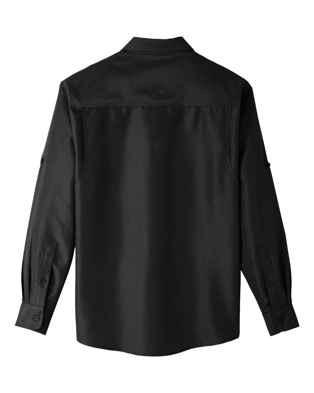 Rear View of Black Men&#39;s Key West Performance Staff Shirt - M580L