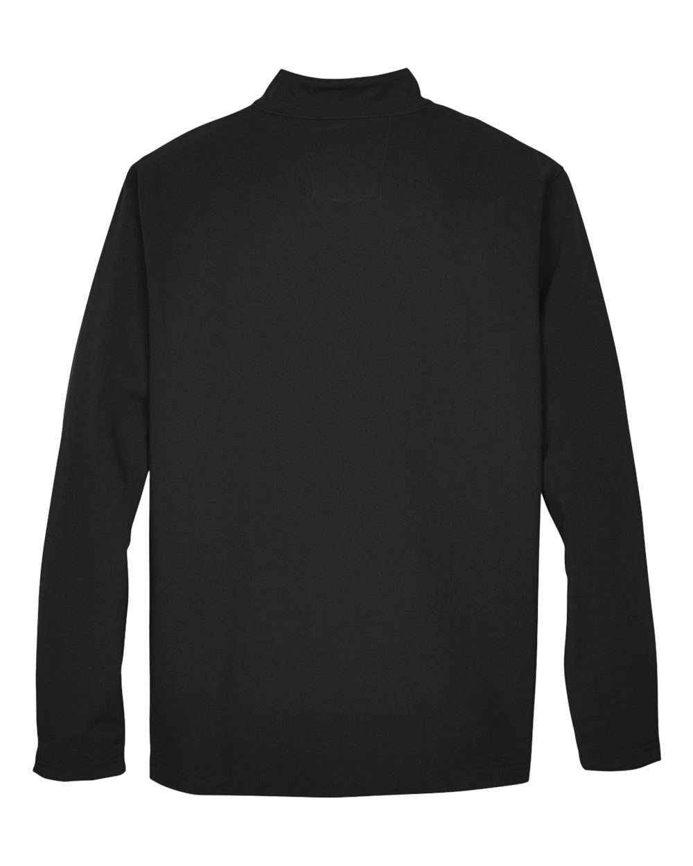 Front View of Black Men's Leader Soft Shell Jacket - TT80