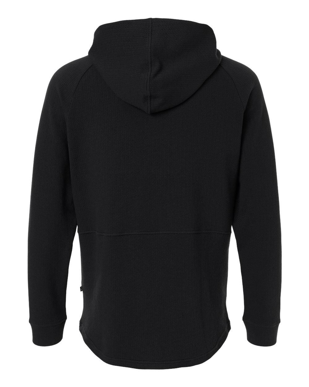 Rear View of Black Men's Luke Hoodie - SWLH600 plain