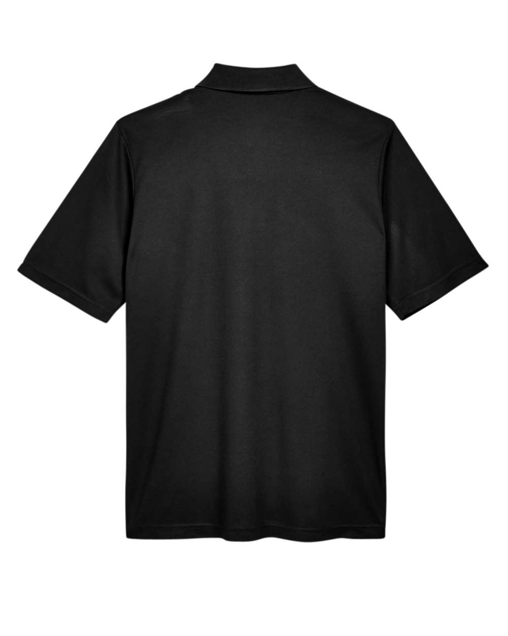 Front View of Black Men's Origin Performance Piqué Polo - 88181