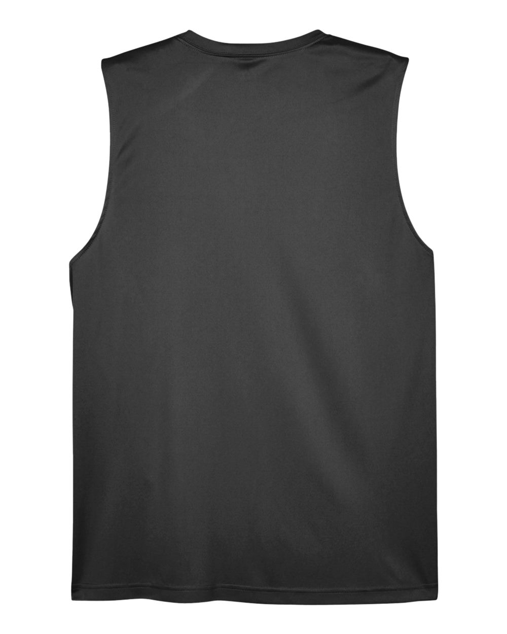 Front View of Black Men's Zone Performance Muscle T-Shirt - TT11M