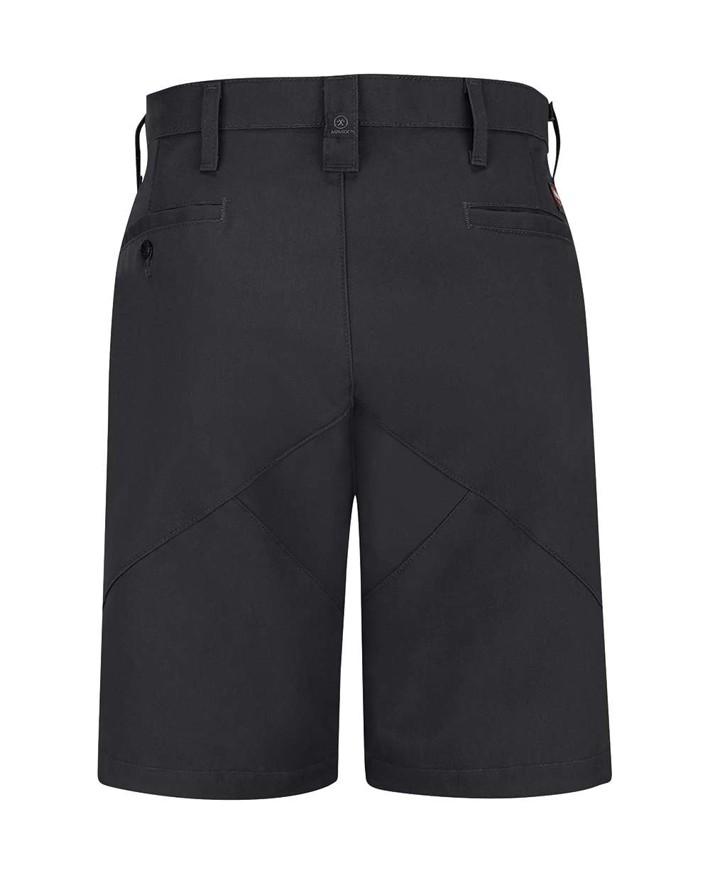 Rear View of Black Mimix® Utility Shorts - PX50