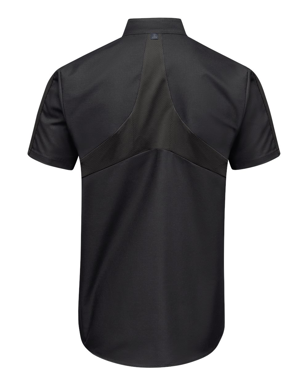Front View of Black Mimix™ Pro+ Short Sleeve Work Shirt With OilBlok - SX46