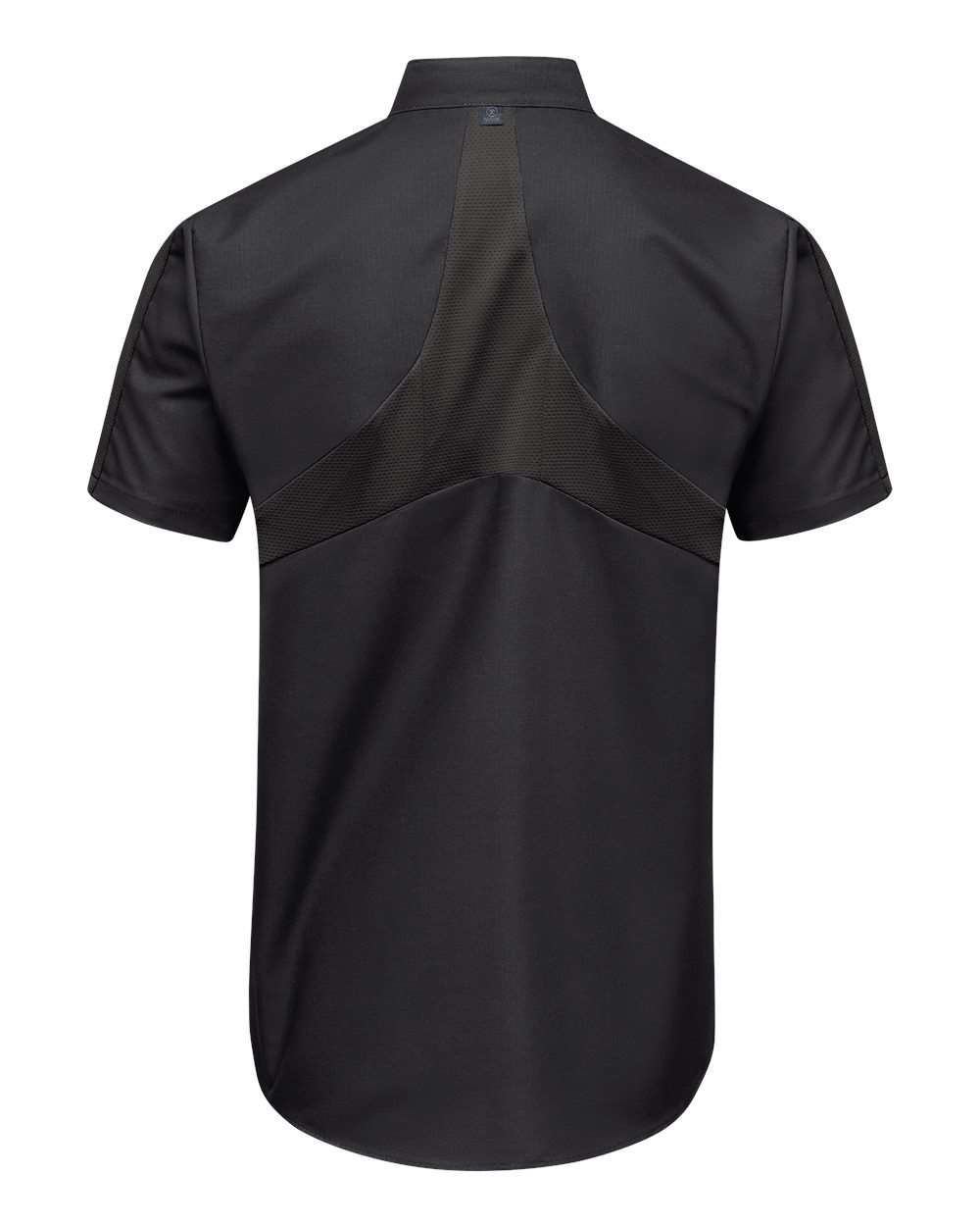 Front View of Black Mimix™ Pro+ Short Sleeve Work Shirt With OilBlok - Tall Sizes - SX46T