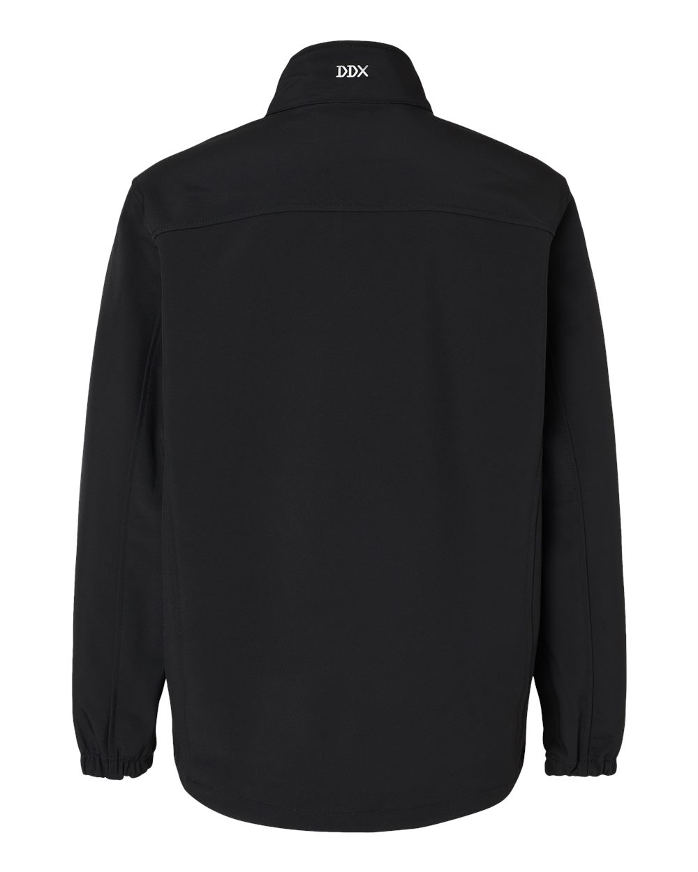 Front View of Black Motion Soft Shell Jacket - 5350