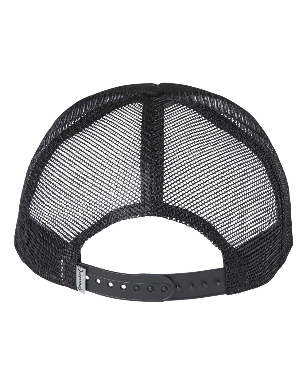 Front View of Black North Country Trucker Cap - 1287