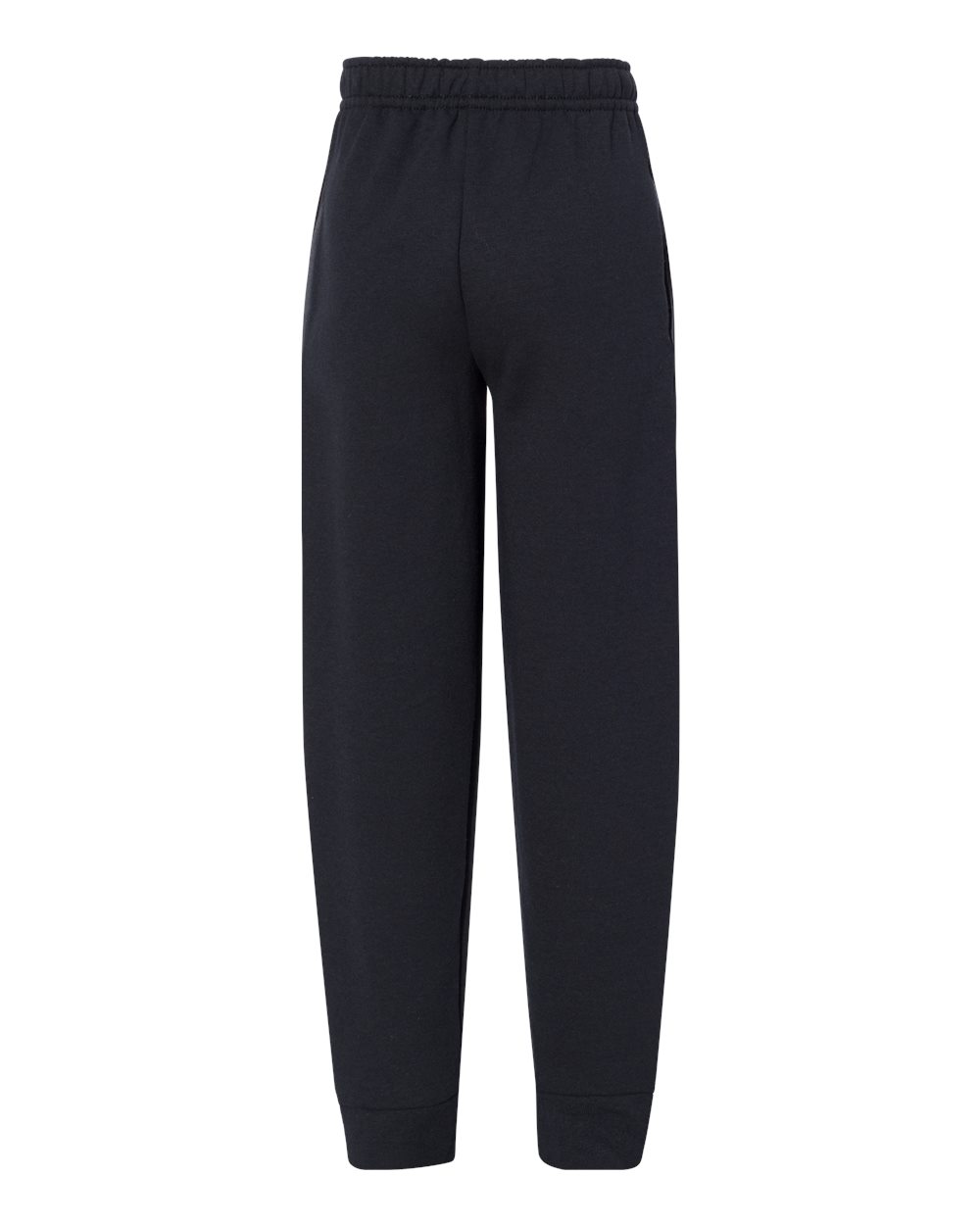 Front View of Black NuBlend® Youth Joggers - 975YR