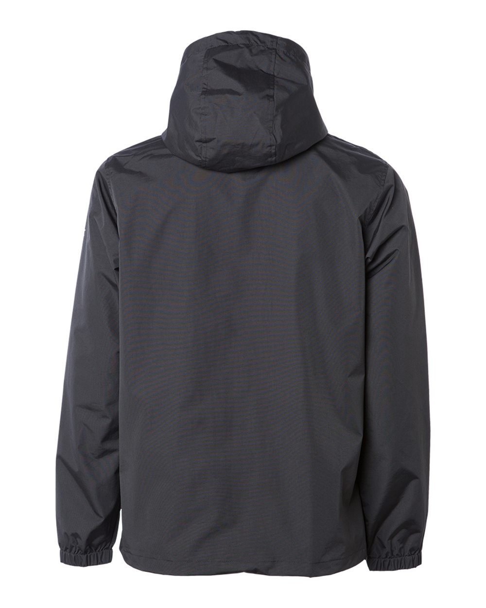 Front View of Black Nylon Anorak - EXP94NAW
