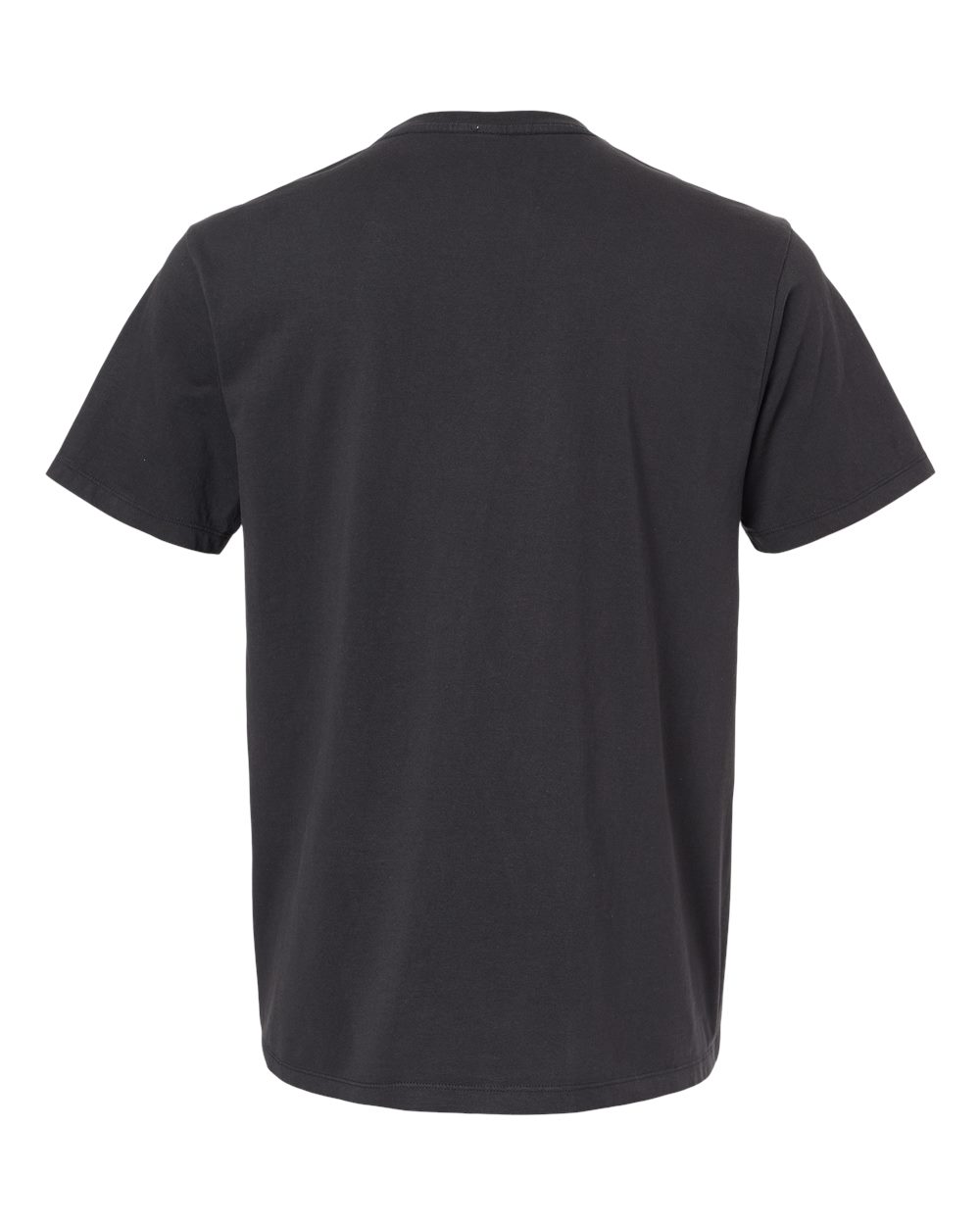 Front View of Black Organic T-Shirt - 400