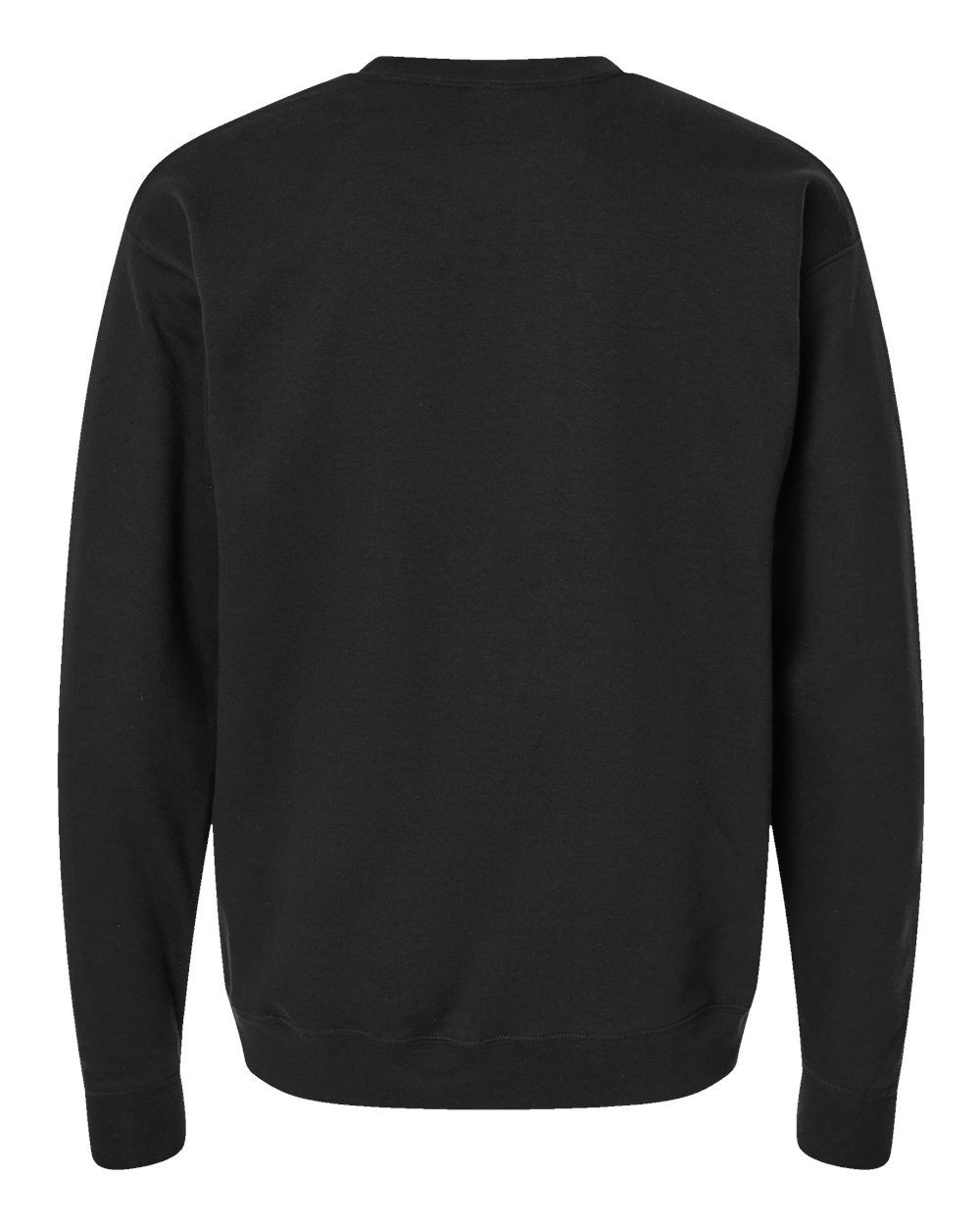 Front View of Black Perfect Sweats Crewneck Sweatshirt - RS160