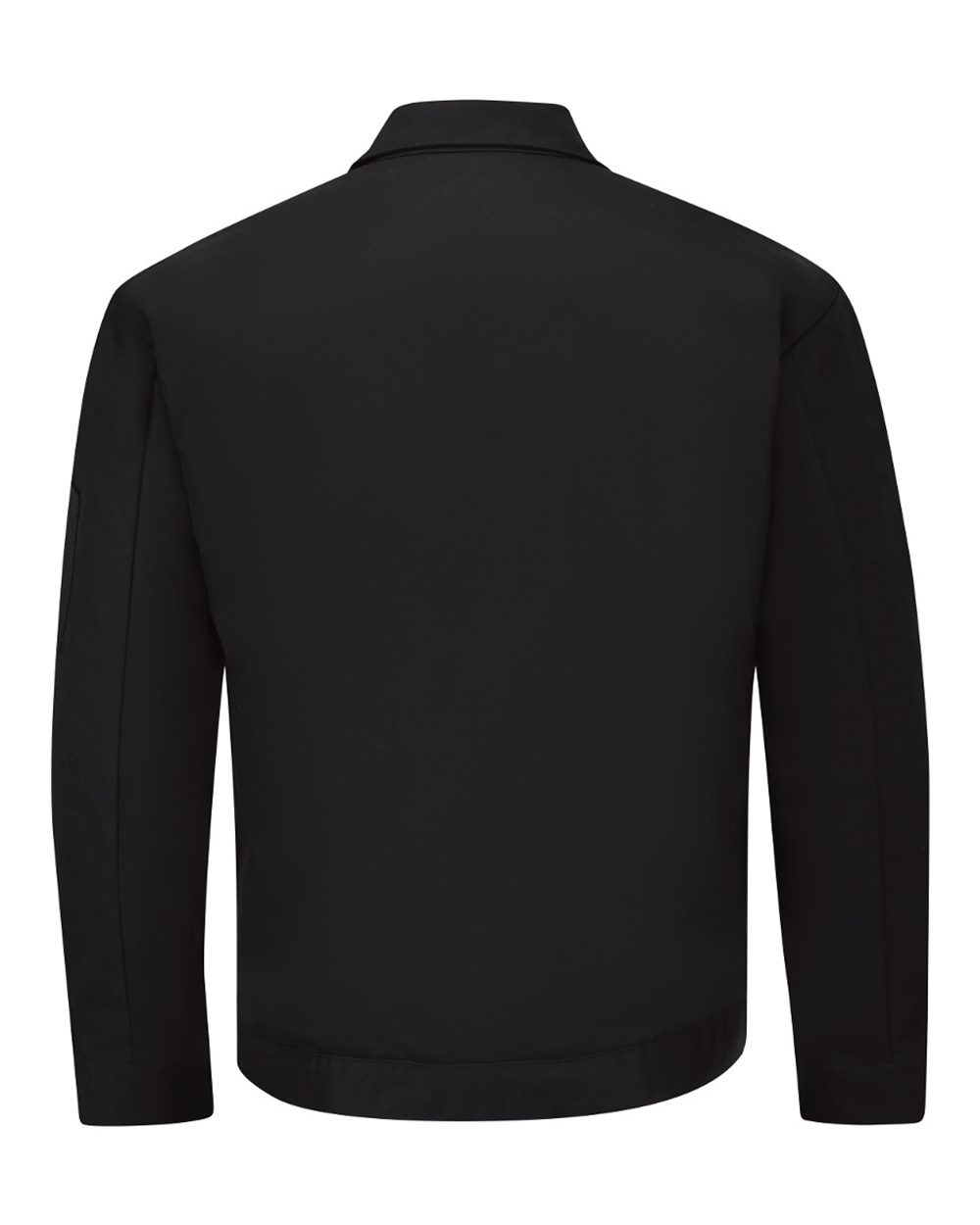 Front View of Black Performance Crew Jacket - JY20