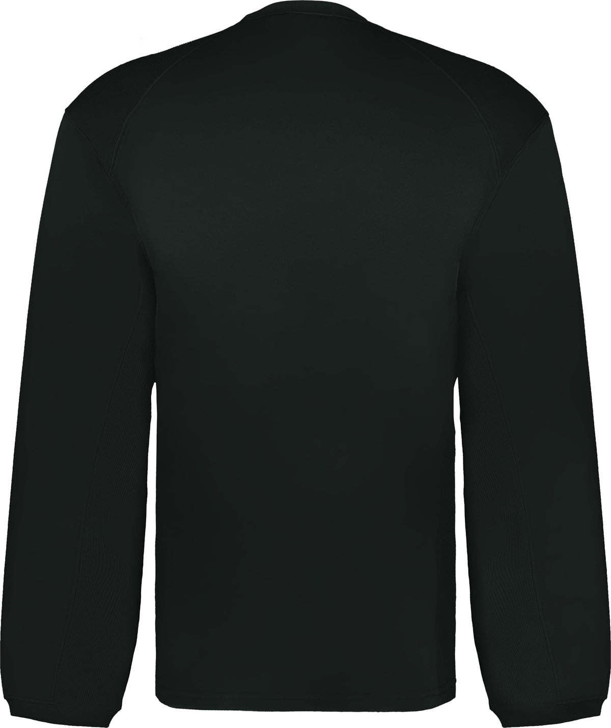 Rear View of BLACK PERFORMANCE FLEECE CREW