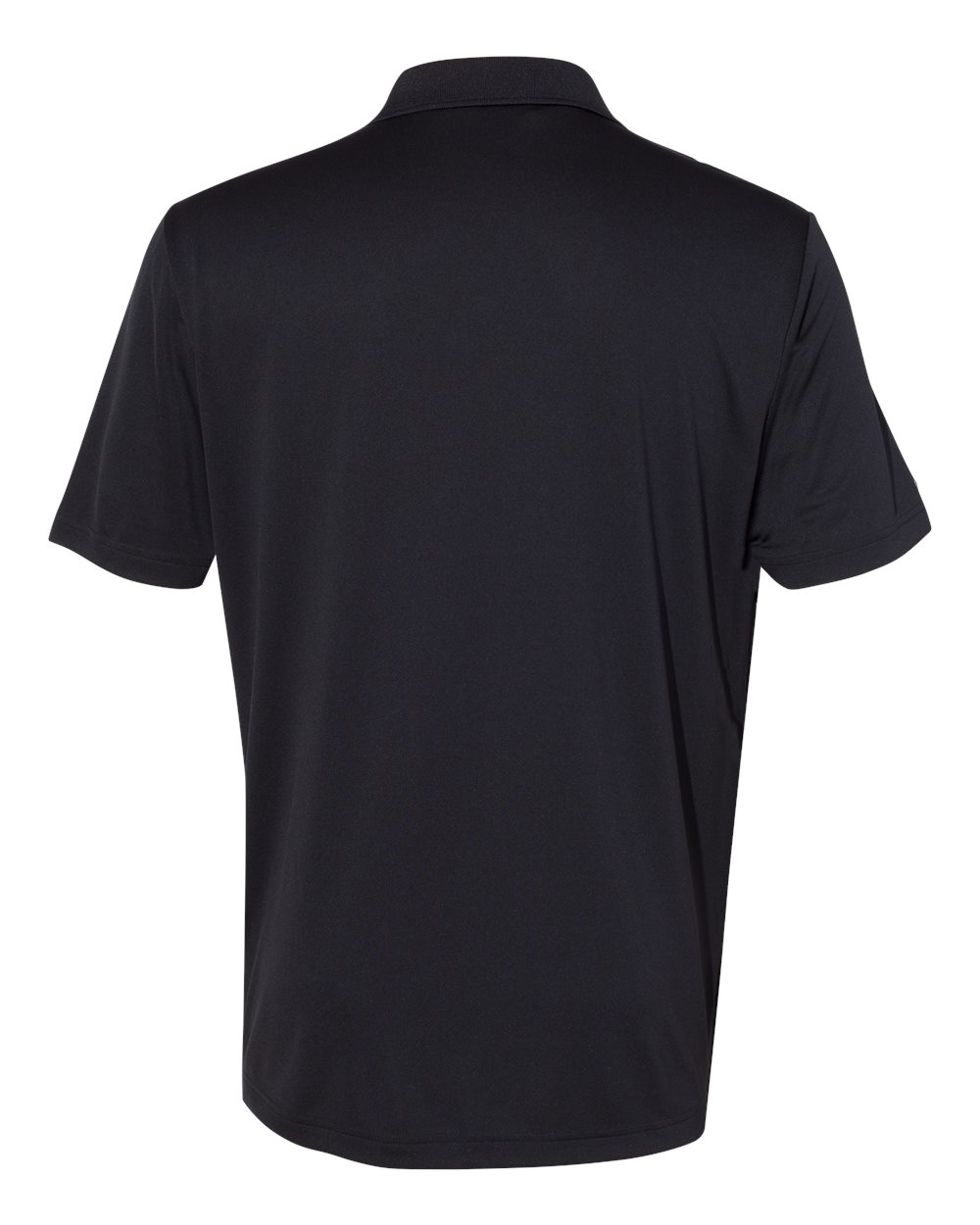 Front View of Black Performance Polo - A230