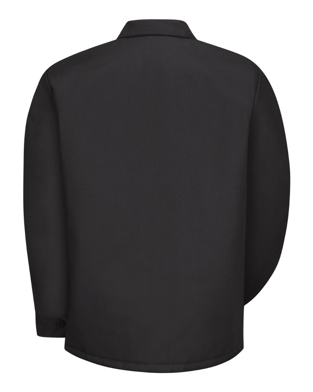 Front View of Black Perma-Lined Panel Jacket - JT50