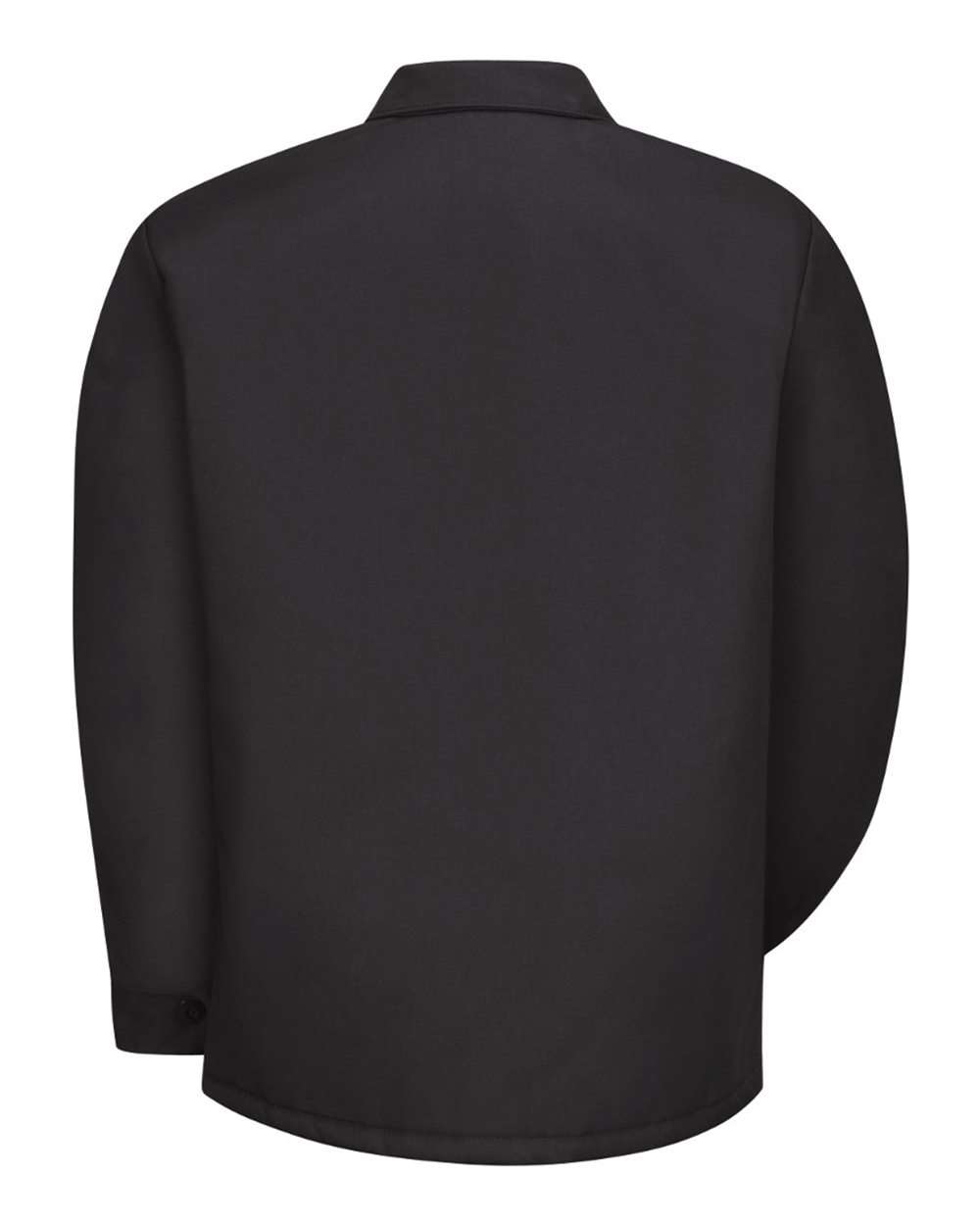 Front View of Black Perma-Lined Panel Jacket - Tall Sizes - JT50T