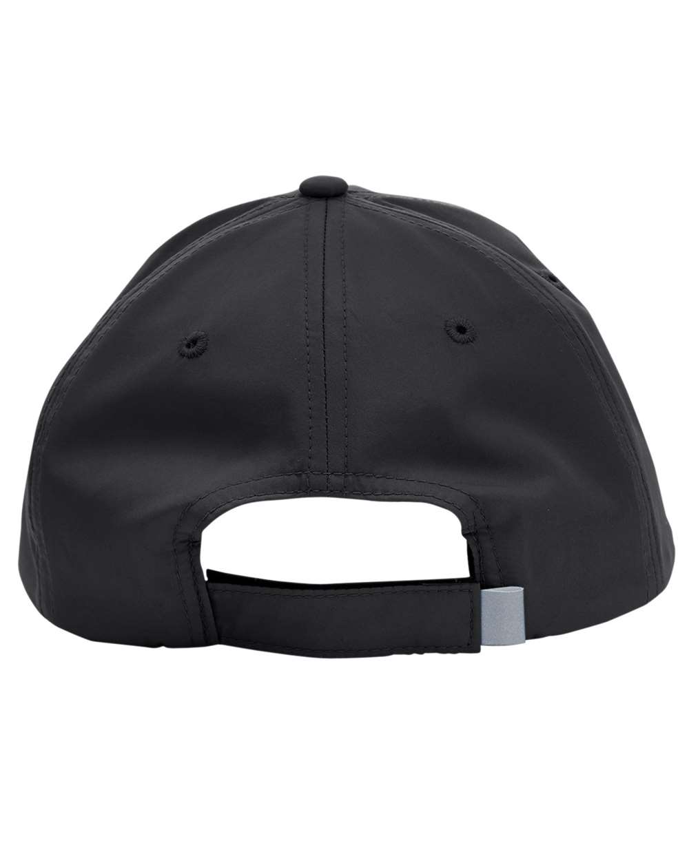 Rear View of Black Pitch Performance Cap - CE001