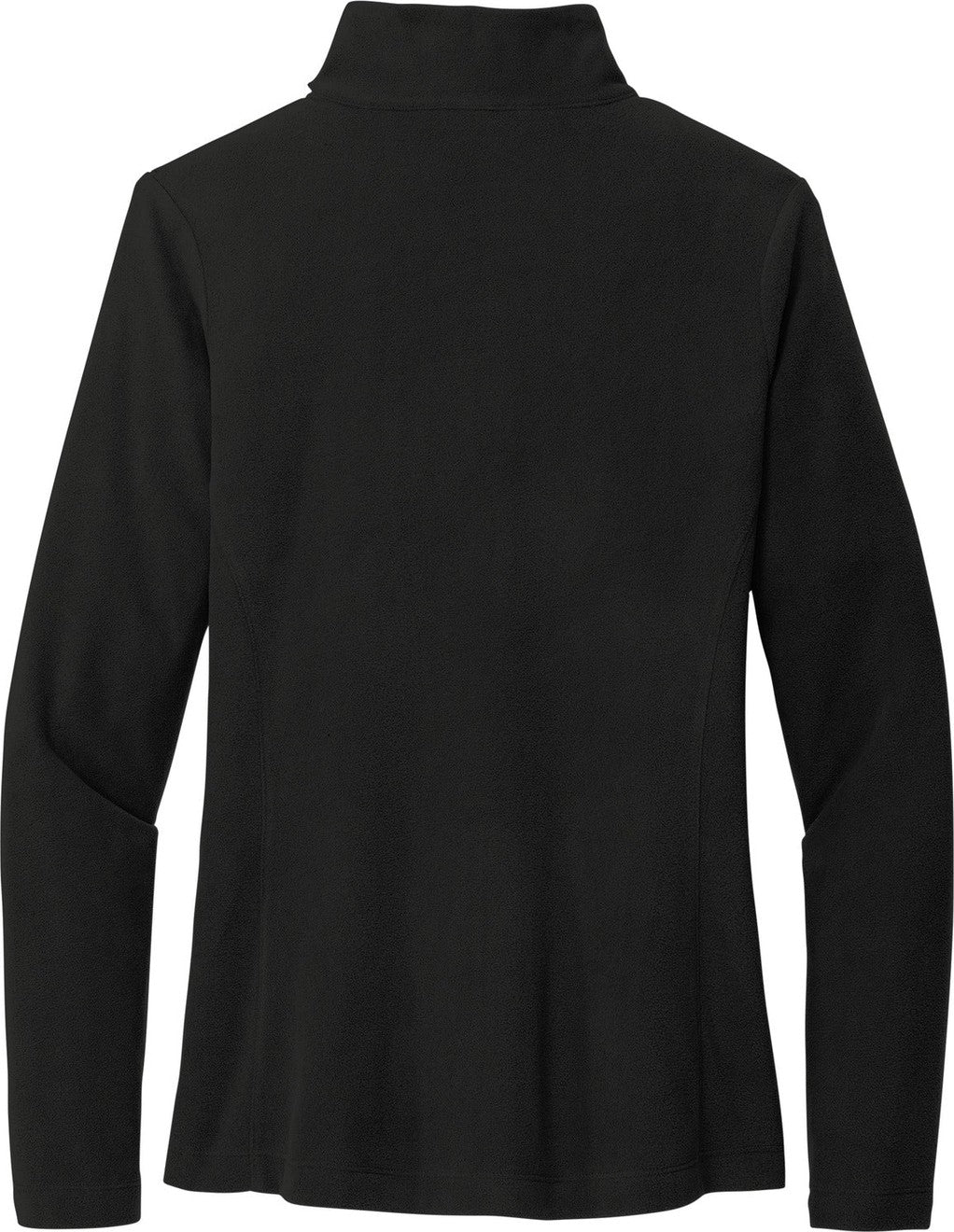 Front View of Black Port Authority Women's Accord Microfleece Jacket L151