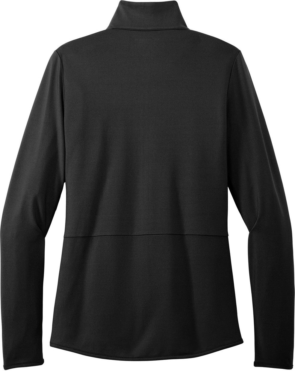 Rear View of Black Port Authority Women's Accord Stretch Fleece Full-Zip LK595