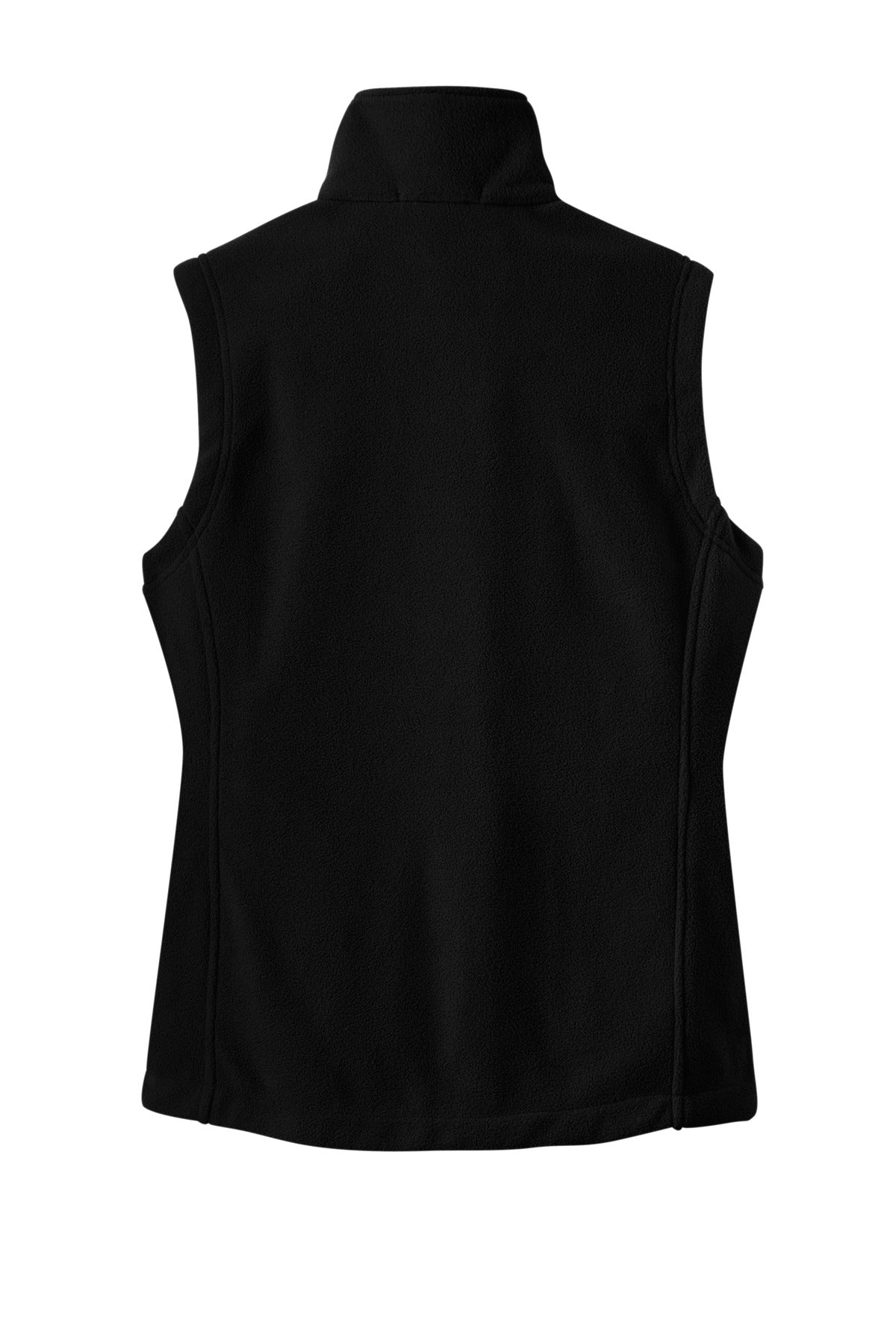 Rear View of Black Port Authority Women's Value Fleece Vest. L219