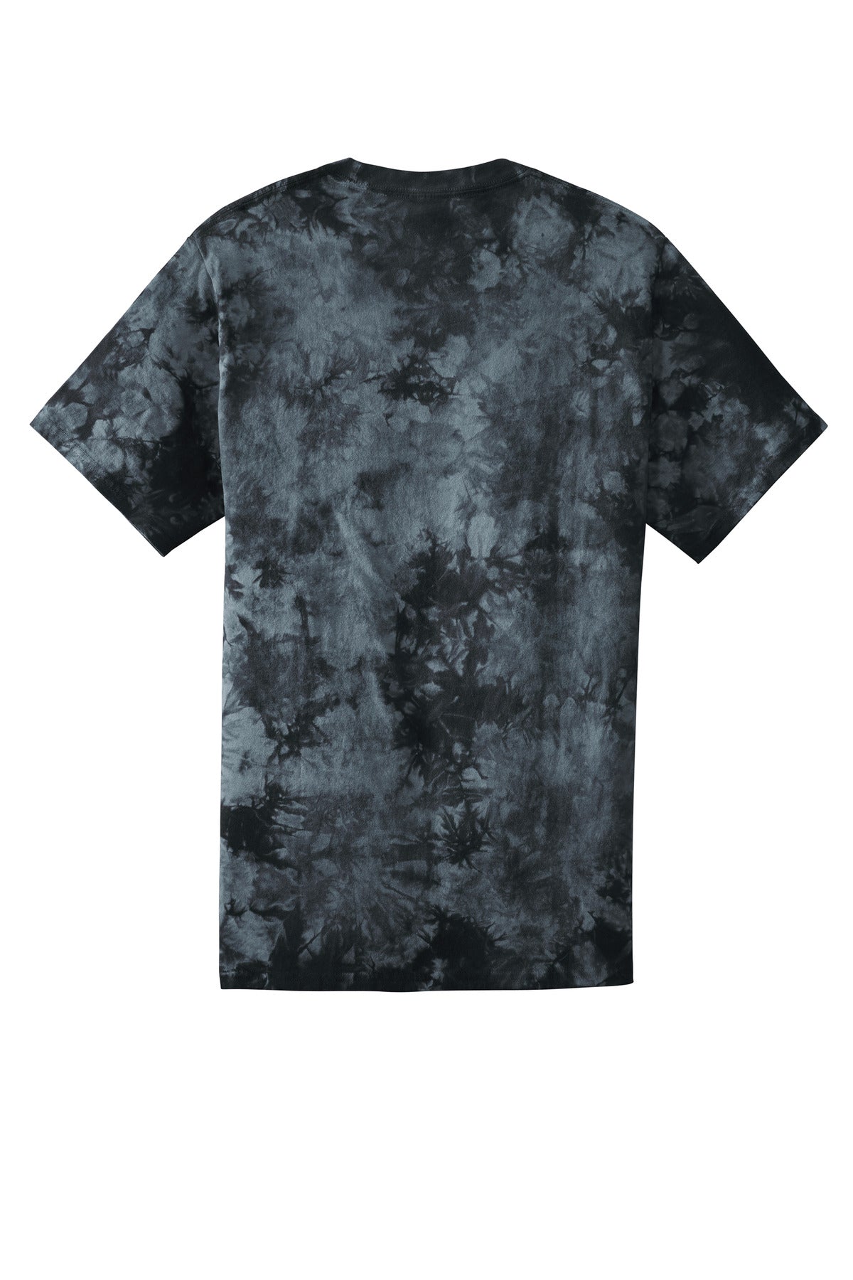 Front View of Black Port & Co Crystal Tie-Dye Tee PC145