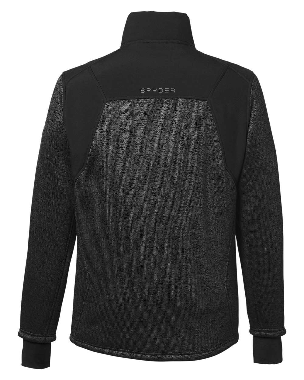 Rear View of Black Powder/ Black Passage Sweater Jacket - S17740