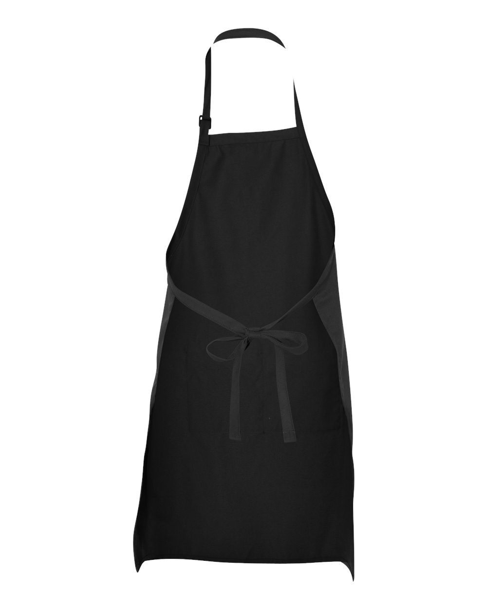 Rear View of Black Premium Bib Apron - TT30