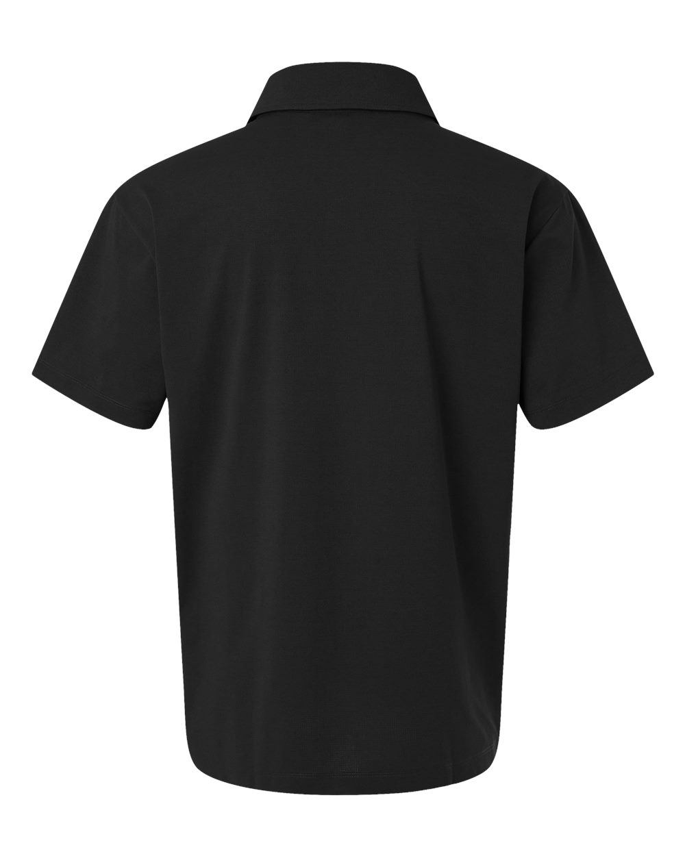Front View of Black Pro-Flex Sorona® Polo - 41SP0