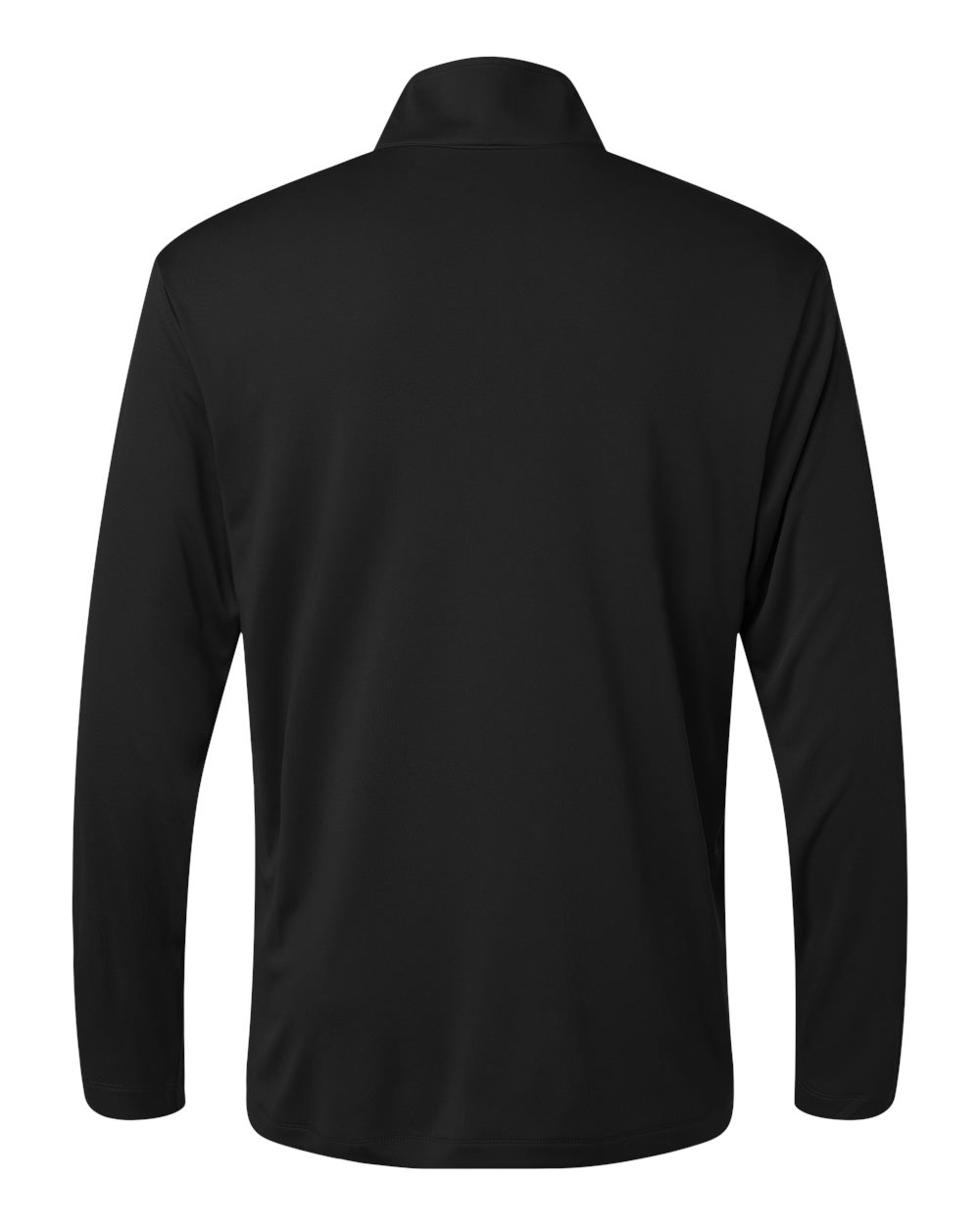 Front View of Black Pro-Lock Performance Quarter-Zip Pullover - 41870