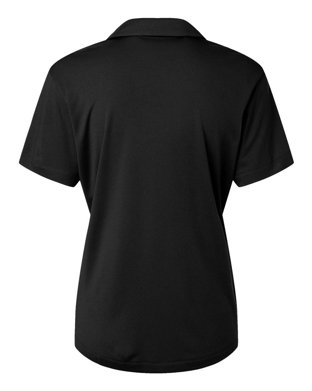 Front View of Black Pro-Lock Women's Performance Polo - 41800L
