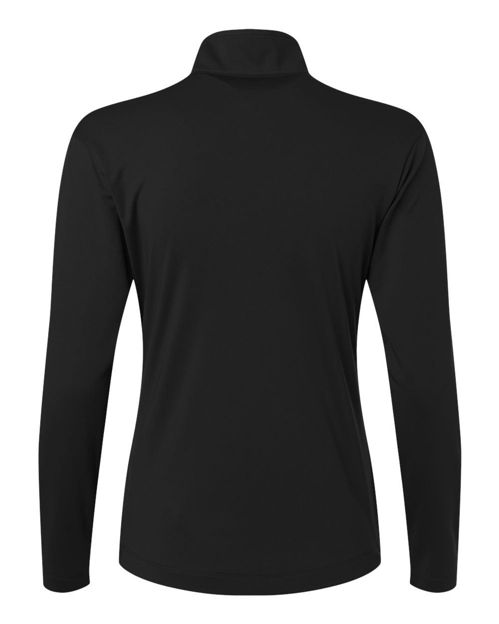 Front View of Black Pro-Lock Women's Performance Quarter-Zip Pullover - 41870L