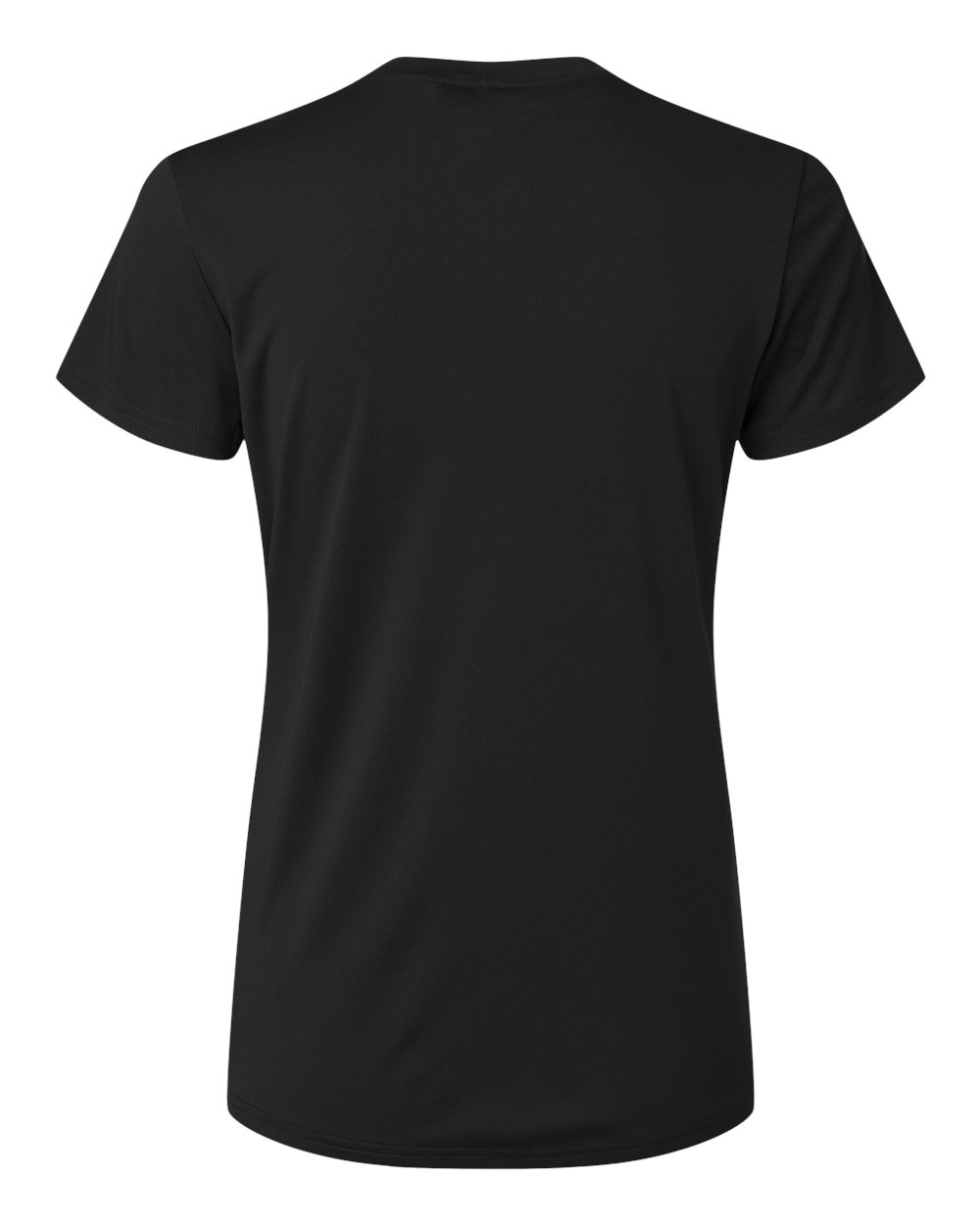 Front View of Black Pro-Lock Women's Performance T-Shirt - 48000L