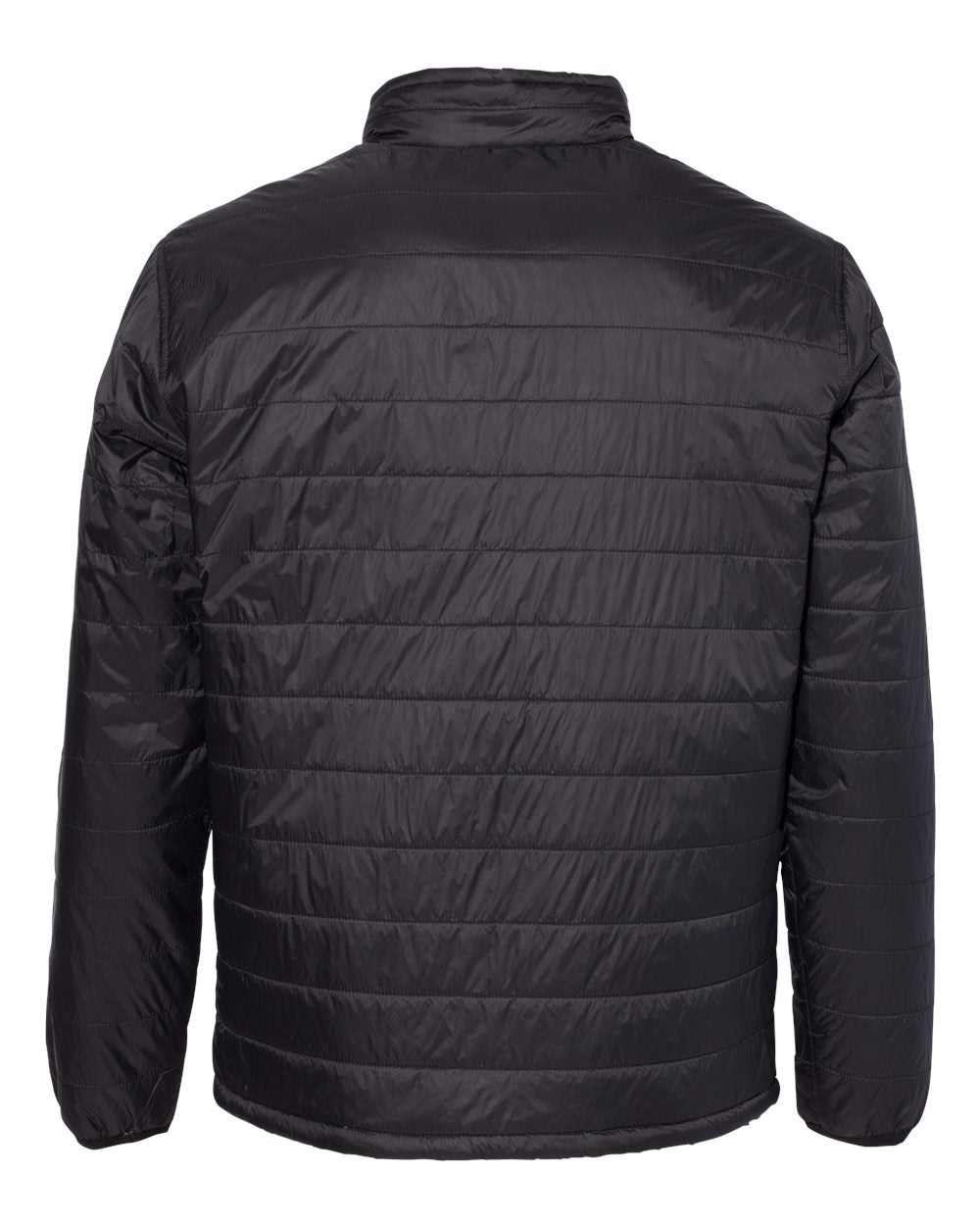 Front View of Black Puffer Jacket - EXP100PFZ