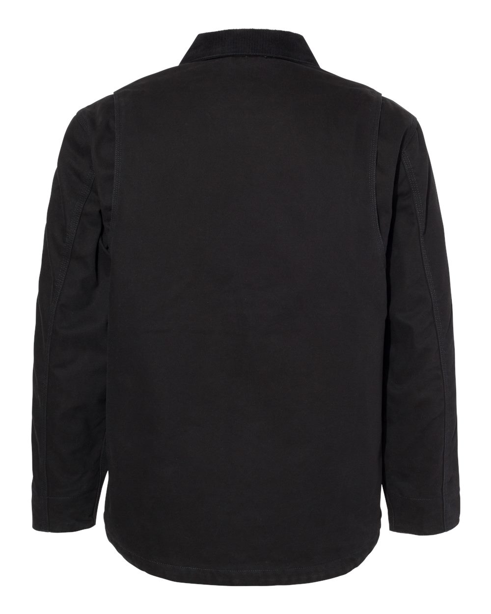 Rear View of Black Rambler Boulder Cloth Jacket Tall Sizes - 5091T