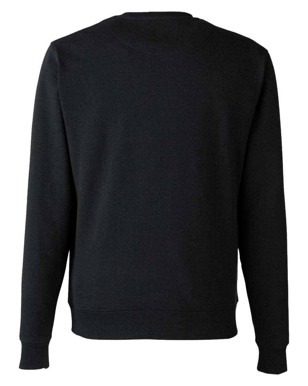 Rear View of Black Reclaimist Crewneck Sweatshirt - EC5305