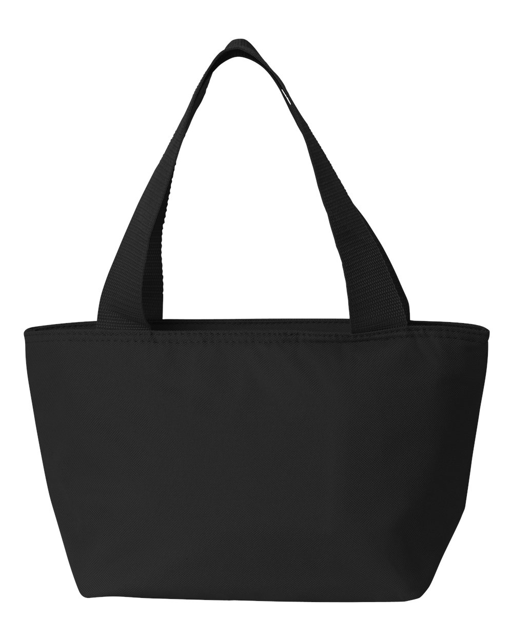 Front View of Black Recycled Cooler Bag - 8808