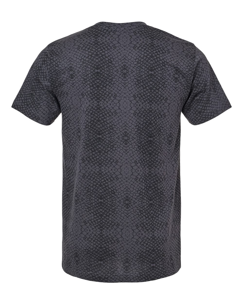 Front View of Black Reptile Fine Jersey Tee - 6901