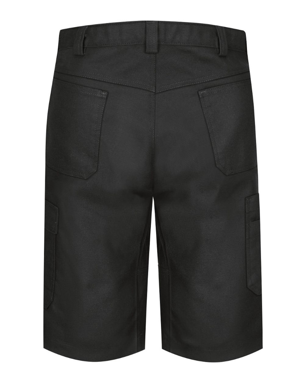 Rear View of Black Shop Shorts - PT4A