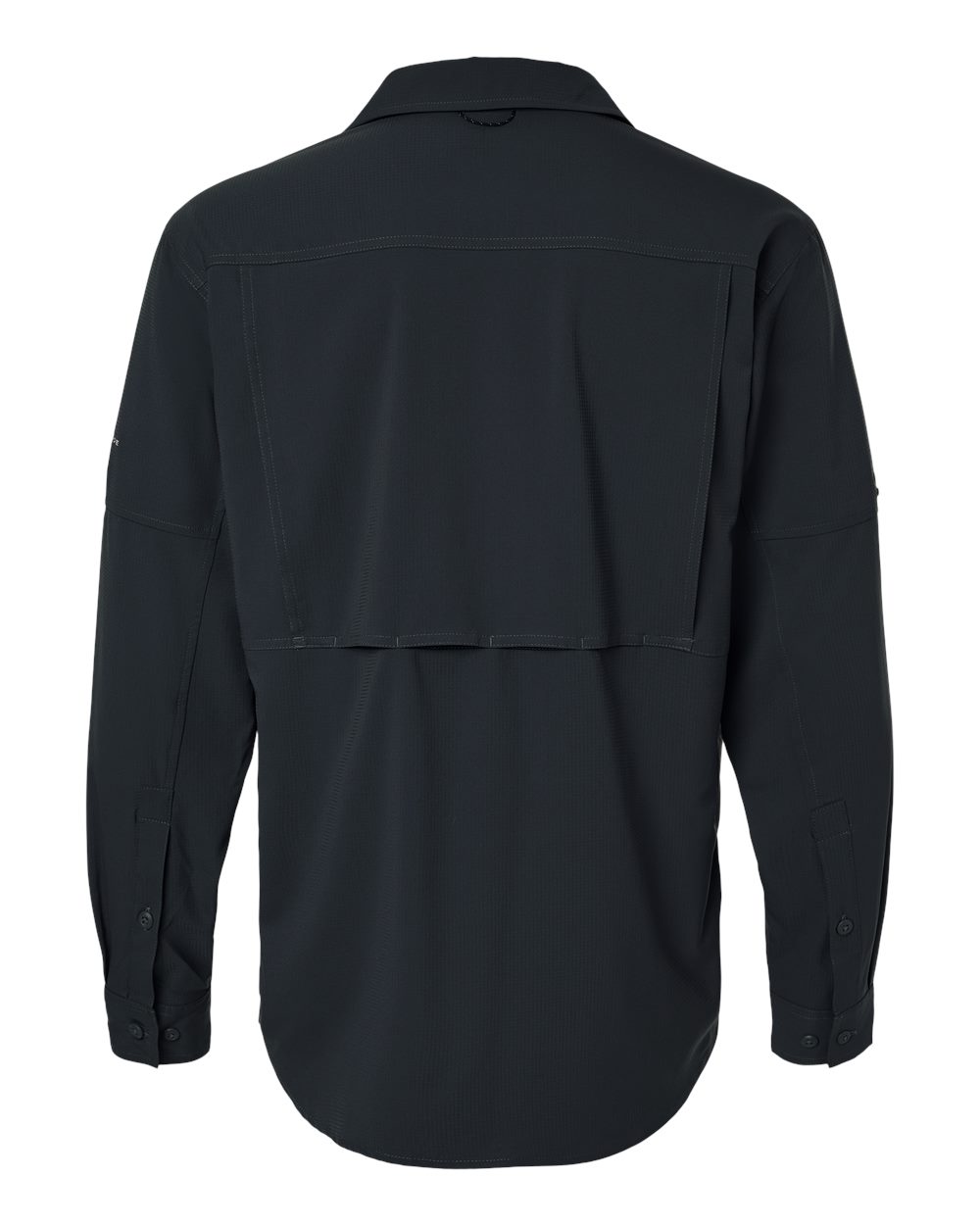 Front View of Black Silver Ridge™ Utility Lite Long Sleeve Shirt - 201293