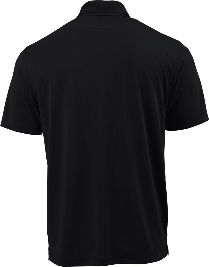 Rear View of Black Snag Proof Polo with Pocket - 4000
