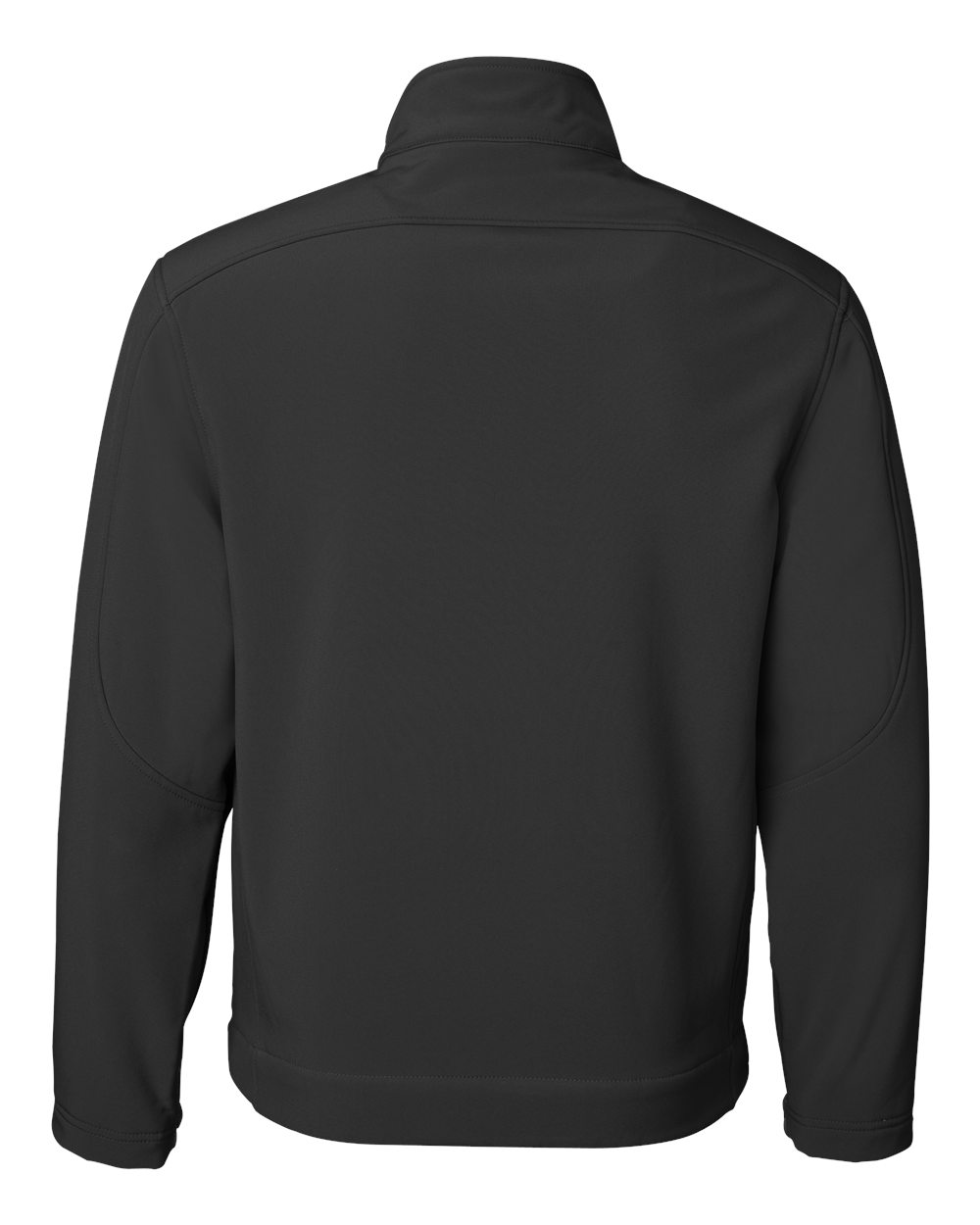 Rear View of Black Soft Shell Jacket - 6500